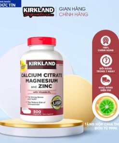 Alternative view of Chắc răng, khỏe xương và cơ bắp Kirkland Signature Calcium Citrate Magnesium and Zinc 500mg 500 viên