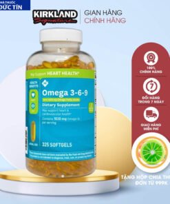 Viên uống dầu cá Omega 3 6 9 May Supports Heart Health 1600mg 325 viên hỗ trợ cho mắt, tim mạch, trí não
