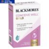 Blackmore bổ trứng, tăng khả năng thụ thai - Blackmores Conceive Well Gold - Hàng nội địa Úc