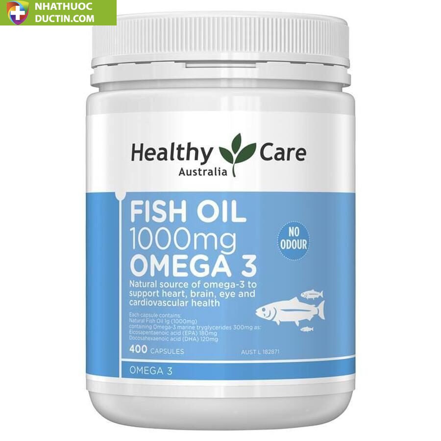 Dầu cá Omega 3 Healthy Care Fish Oil 1000mg của Úc 1 Dầu cá Omega 3 Healthy Care Fish Oil 1000mg của Úc