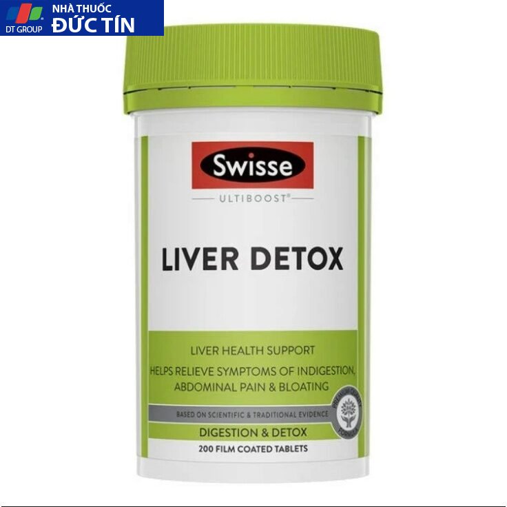 Viên Uống Hỗ Trợ Thải Độc Gan Swisse Liver Detox Úc, 120 viên 10 gan1