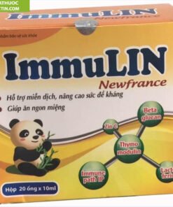 ImmuLin Newfrance hỗ trợ tăng cường sức đề kháng hộp 20 ống