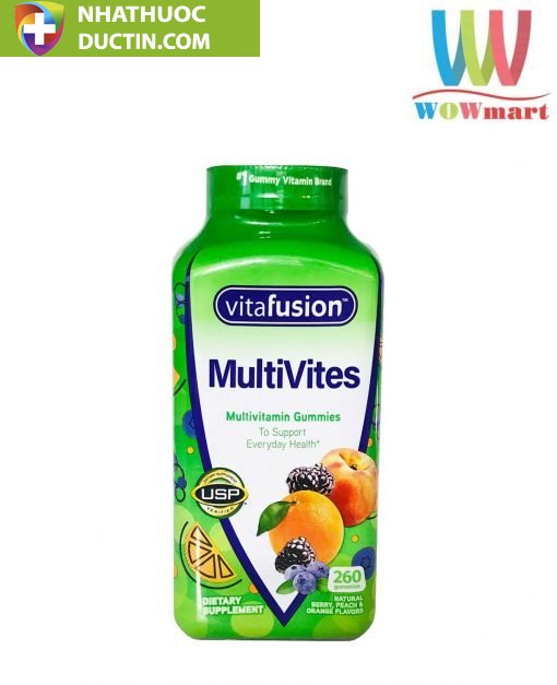 Kẹo bổ đa Vitamin cho người lớn Vitafusion MultiVites Multivitamin 260 viên 1 Kẹo bổ đa Vitamin cho người lớn Vitafusion MultiVites Multivitamin 260 viên
