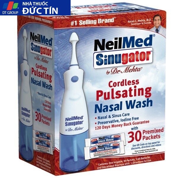 Máy xịt rửa mũi NeilMed Sinugator kèm 30 gói muối 16 mayruamui1