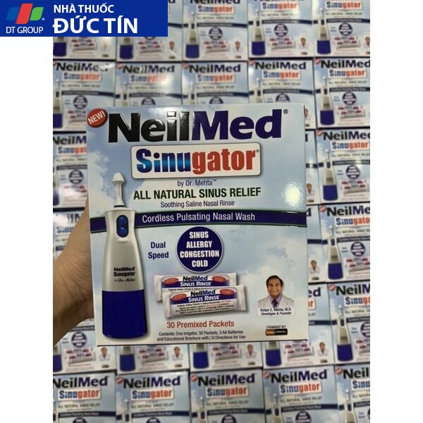 Máy xịt rửa mũi NeilMed Sinugator kèm 30 gói muối 12 mayruamui5