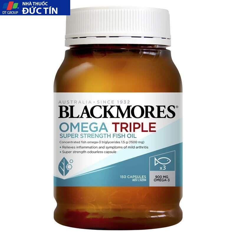Viên uống Blackmores Omega Triple High Strength Fish Oil 150 viên 2 Viên uống Blackmores Omega Triple High Strength Fish Oil 150 viên - Ảnh 2