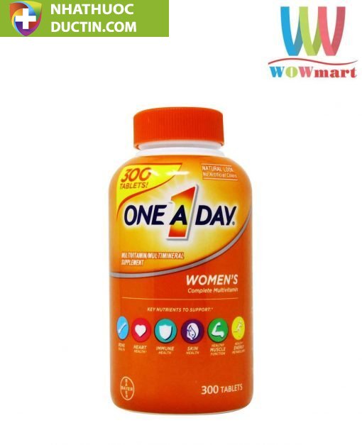 Vitamin One A Day cho nữ One A Day Women’s Multivitamin 300 viên 1 Vitamin One A Day cho nữ One A Day Women’s Multivitamin 300 viên