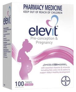 Elevit chính hãng Úc – Vitamin cho bà bầu (100 viên)