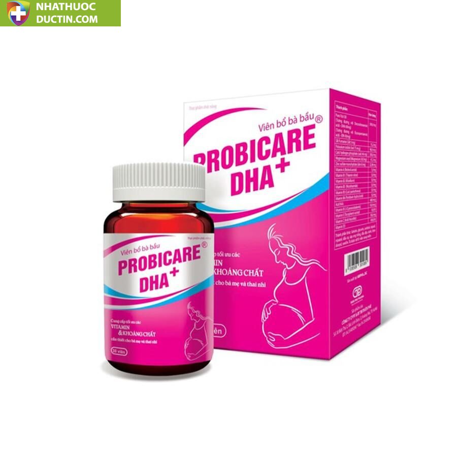 Viên bổ bà bầu Probicare DHA+ lọ 30 viên 1 Viên bổ bà bầu Probicare DHA+ lọ 30 viên