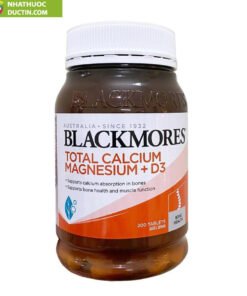 Viên hỗ trợ bổ sung Calcium & Magnesium + D3 Blackmores, 200 viên