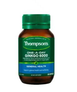 Viên hỗ trợ tuần hoàn não Thompson's One A Day Ginkgo 6000mg, 60 viên