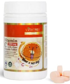 Viên nhai bổ sung Vitamin C 1000mg+ Zinc Vitatree hỗ trợ tăng đề kháng