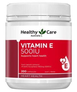 Viên uống bổ sung Vitamin E Healthy Care 500IU 200 viên của Úc