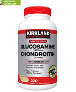 Glucosamine 1500mg Kirkland của Mỹ 220 Viên, Mẫu mới