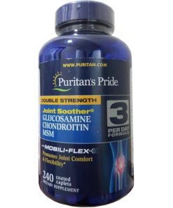 Viên uống Glucosamine MSM Puritan's Pride Của Mỹ, 240 viên, Viên nén