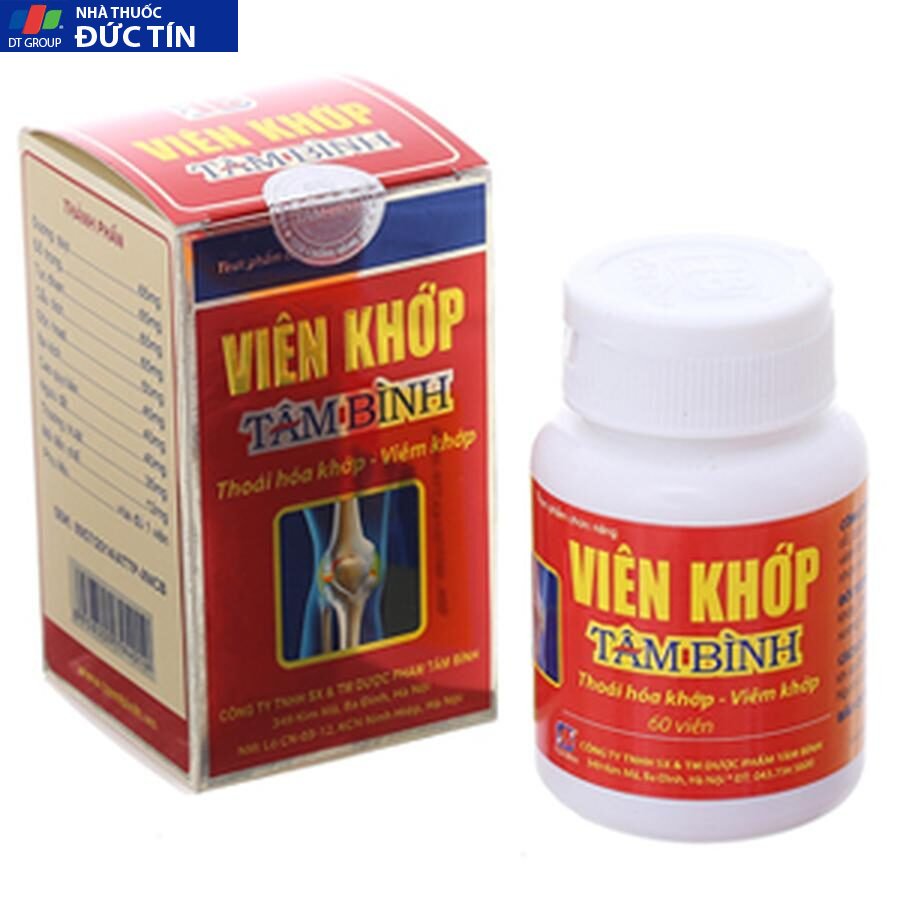 Viên uống hỗ trợ khắc phục thoái hóa khớp Viên khớp Tâm Bình 1 Viên uống hỗ trợ khắc phục thoái hóa khớp Viên khớp Tâm Bình