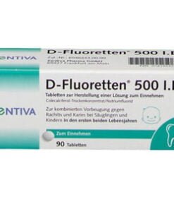 Vitamin D Fluoretten 500 IE Cho Trẻ Sơ Sinh của Đức 90 Viên