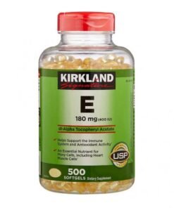 Vitamin E 400 IU Kirkland của Mỹ hộp 500 viên chính hãng nắp đỏ