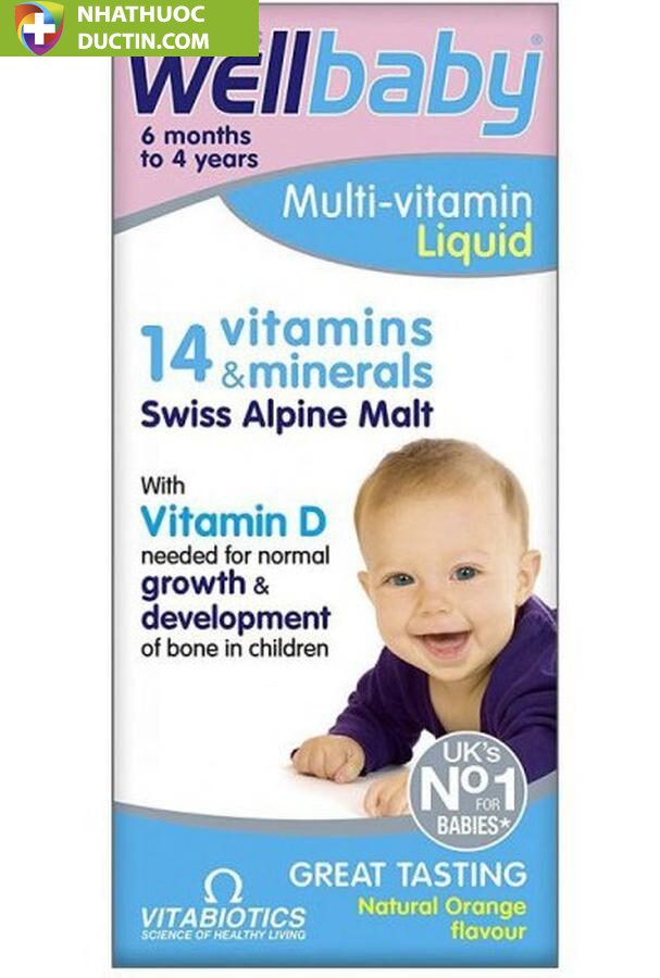 Wellbaby - Multi Vitamin Liquid 150ml của Anh, 6 tháng - 4 tuổi 1 Wellbaby - Multi Vitamin Liquid 150ml của Anh, 6 tháng - 4 tuổi