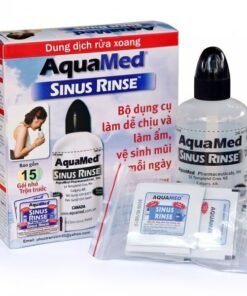 bình rửa xoang mũi AquaMed Sinus Rinse vệ sinh mũi (1 bình + 15 gói)