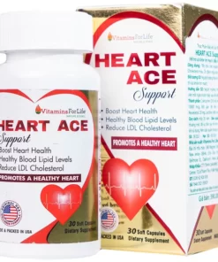 Viên uống Heart Ace Support Vitamins For Life hỗ trợ sức khỏe tim mạch (30 viên)