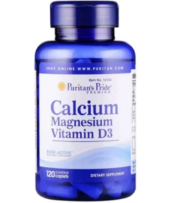Viên Uống Bổ Sung Calcium + Magnesium + vitamin d3 Puritans Pride (100 v) - mỹ