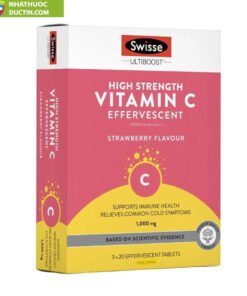Viên sủi Swisse High Strength Vitamin C 1000mg, 20 viên