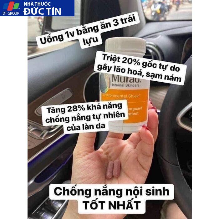 Viên uống chống nắng nội sinh Murad Pomphenol Sunguard Dietary Supplement 60v- Mỹ 11 a2111