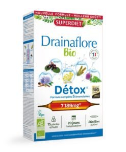 Nước uống thải độc chuyên sâu Superdiet Drainaflore Bio Detox (20x15ml) 300ml- Pháp 9 a4