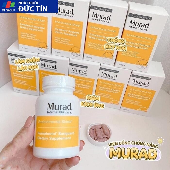 Viên uống chống nắng nội sinh Murad Pomphenol Sunguard Dietary Supplement 60v- Mỹ 10 a4111