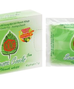 Bột sủi Sensa Cools hỗ trợ thanh nhiệt, bổ sung vitamin C hộp 6 gói x 7g