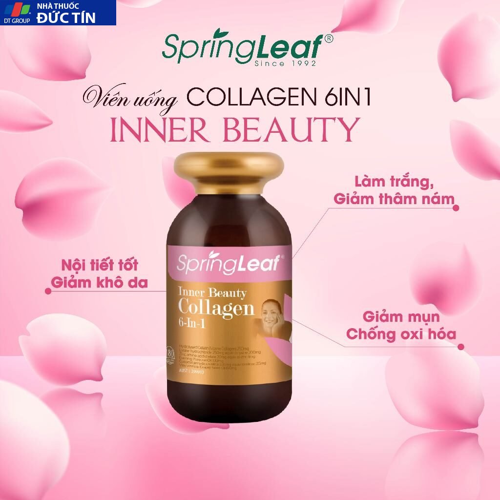Viên uống Collagen 6 in 1 Spring Leaf Inner Beauty của Úc 16 cola2