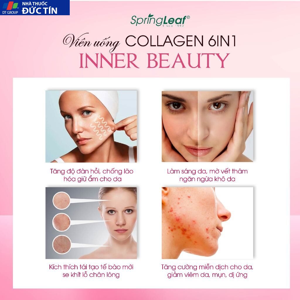 Viên uống Collagen 6 in 1 Spring Leaf Inner Beauty của Úc 13 colag3