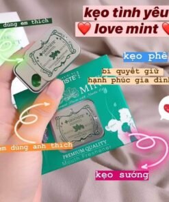 Kẹo Ngậm Phòng The,Kẹo Tình Yêu Bạc Hà Love Mint Thái Lan,Hộp 20 Viên