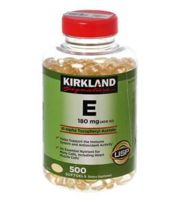 Kirkland Signature Vitamin E hỗ trợ tăng đề kháng, làm đẹp da hộp 500 viên