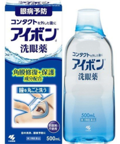 Nước rửa mắt Kobayashi Eyebon W Vitamin phục hồi và bảo vệ giác mạc mắt 500ml - Nhật