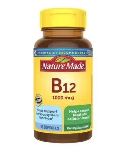 Viên bổ sung Vitamin B12 Nature Made 1000 mcg của Mỹ, 90 viên