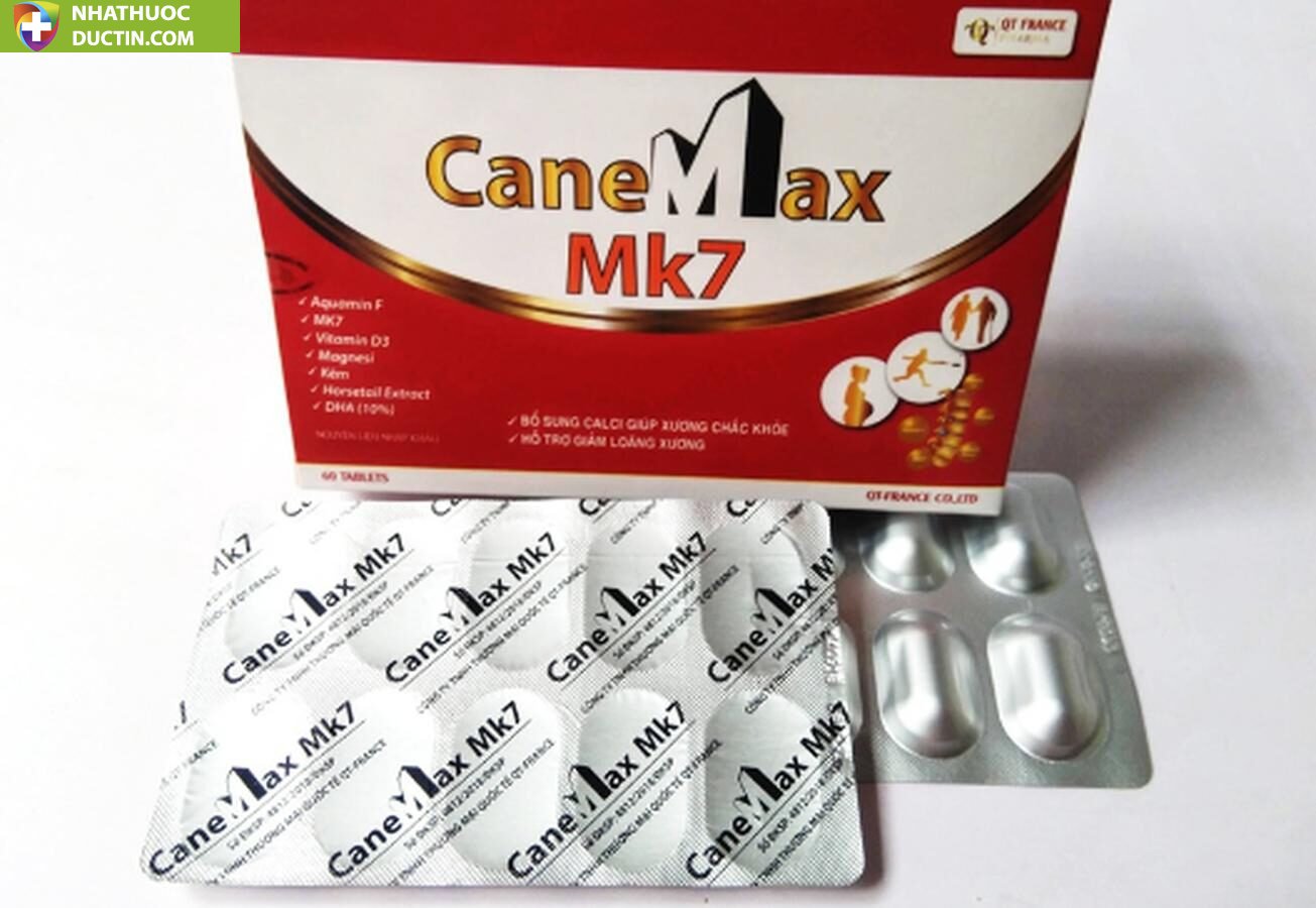 Viên CaneMax Mk7 QT France hỗ trợ bổ sung canxi vỉ 10 viên 1 Viên CaneMax Mk7 QT France hỗ trợ bổ sung canxi vỉ 10 viên