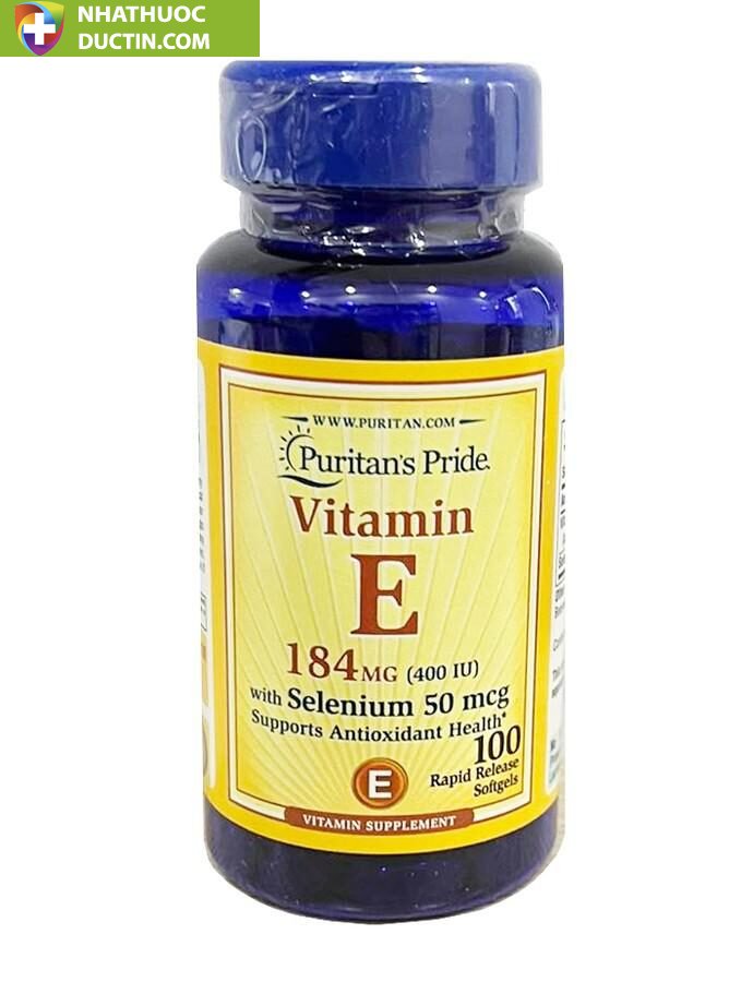 Viên uống bổ sung Vitamin E 400 IU Puritan's Pride 1 Viên uống bổ sung Vitamin E 400 IU Puritan's Pride