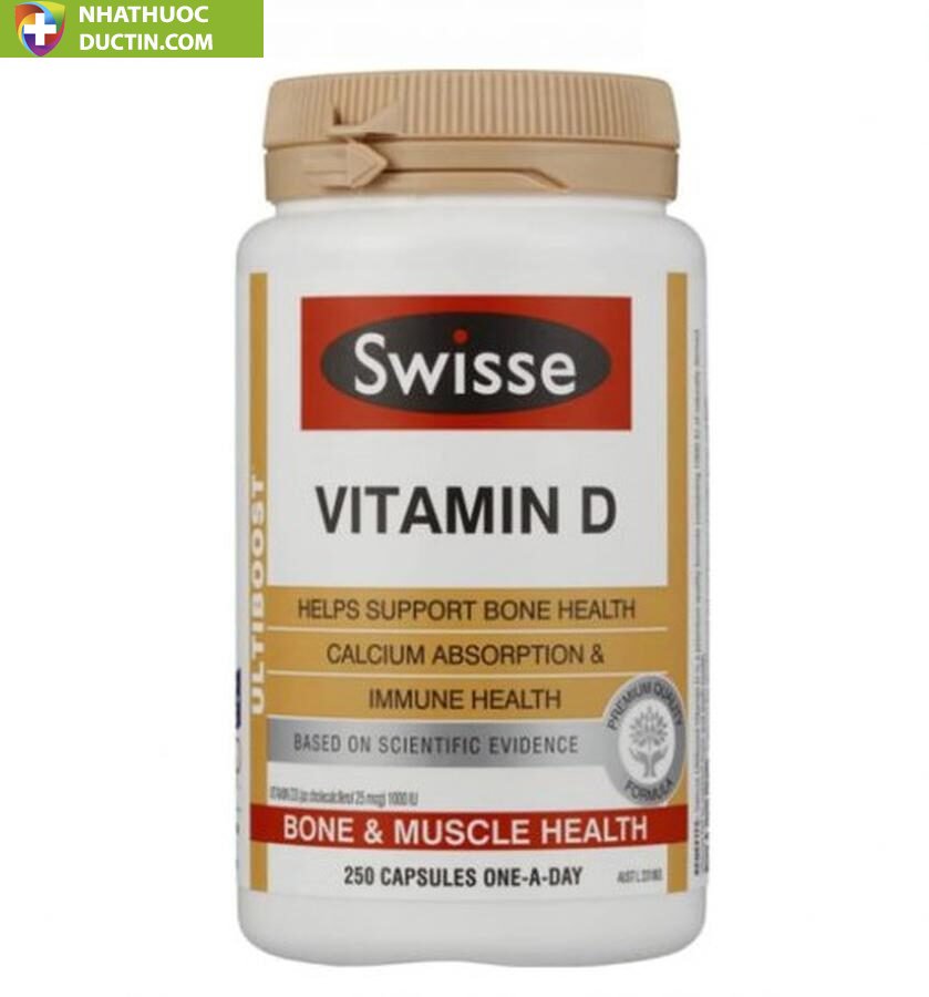 Viên Uống hỗ trợ bổ sung vitamin D Swisse của Úc 1 Viên Uống hỗ trợ bổ sung vitamin D Swisse của Úc