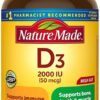 Vitamin D3 Nature Made 50 Mcg 2000 IU Dạng Viên Của Mỹ, 400 viên