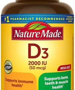 Vitamin D3 Nature Made 50 Mcg 2000 IU Dạng Viên Của Mỹ, 400 viên