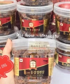Sâm lát tẩm mật ong hộp nhựa 200g- Hàn Quốc
