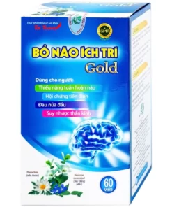 Viên uống Bổ Não Ích Trí Gold Tất Thành tăng cường tuần hoàn máu não (60 viên)