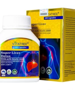 Viên uống Vitatree Super Liver Detox hỗ trợ góp phần giải độc gan (100 viên)