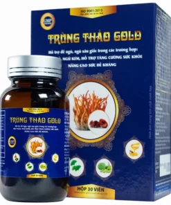 Viên uống Trùng Thảo Gold Thành Công hỗ trợ dễ ngủ, ngủ sâu giấc (30 viên)