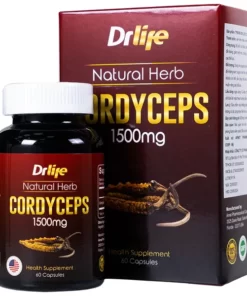 Viên uống Drlife Natural Herb Cordyceps 1500mg Arnet Pharmaceutical (60 viên)