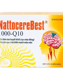 Viên uống NattocereBest 1000-Q10 Navi bổ não trợ tim (30 viên)
