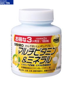 Viên nhai bổ sung Vitamin và khoáng chất Orihiro Most Chewable 180 viên (Vị xoài)