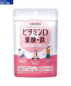 Viên uống bổ sung Sắt, Vitamin D và Axit Folic Orihiro 120 viên